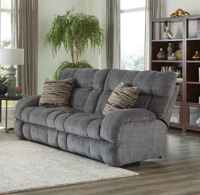 Catnapper Ashland - Lay Flat Reclining Sofa - Granite