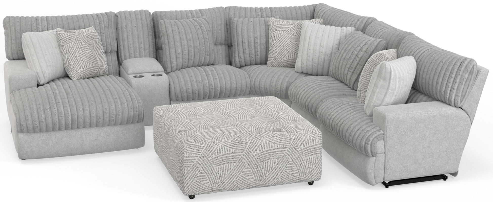 Catnapper Abraxas - 6 Piece Power Reclining Sectional With Lay-Back Ch –  FurnitureDepotOhio