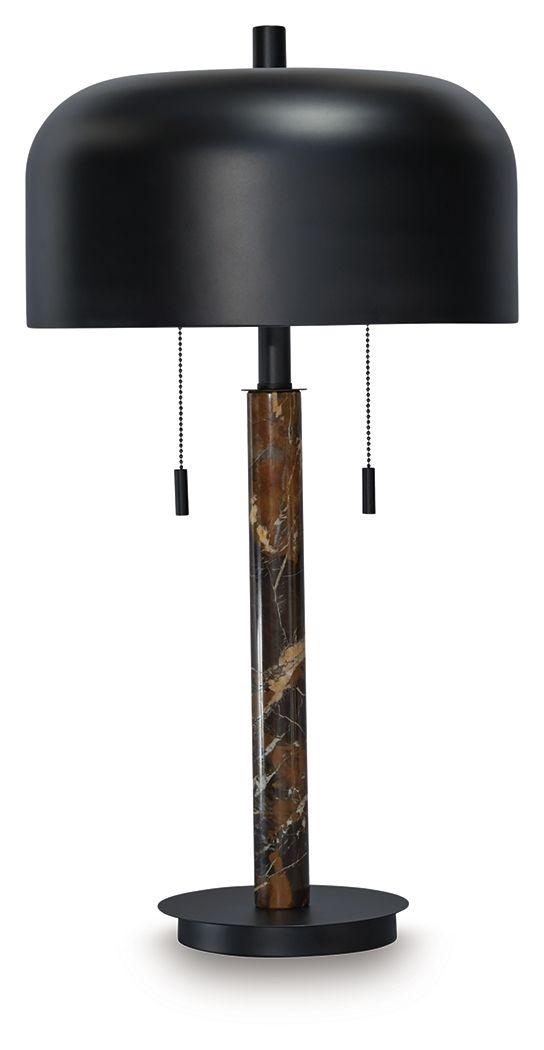 Ashley Alanbert Metal Table Lamp (1/CN) - Brown/Black