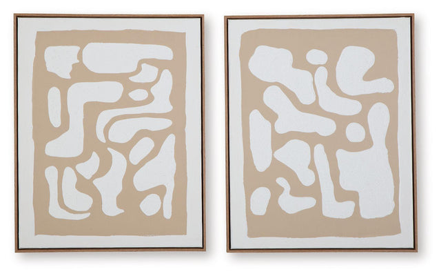 Ashley Waldett Wall Art Set (2/CN) - Beige/White