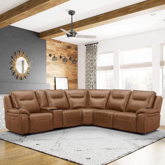 Liberty Furniture Callihan - 6 Piece Sectional - Brown