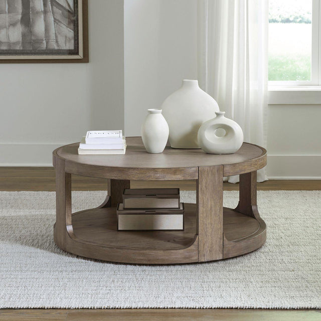 Liberty Furniture South Bend - Round Cocktail Table - Brown