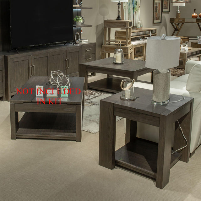 Liberty Furniture Lennox Hill - Opt 3 Piece Set (1 Cocktail 2 End Tables) - Dark Brown