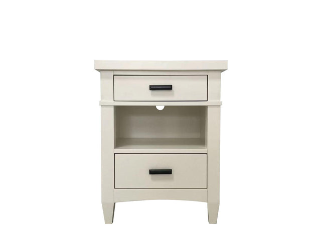 Parker House Americana Modern Bedroom - 2 Drawer Nightstand - Cotton