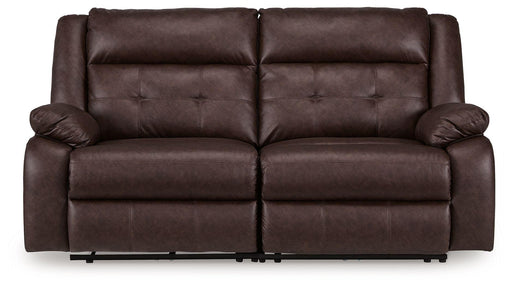 Ashley Punch Up - Walnut - 2-Piece Power Reclining Sectional Loveseat