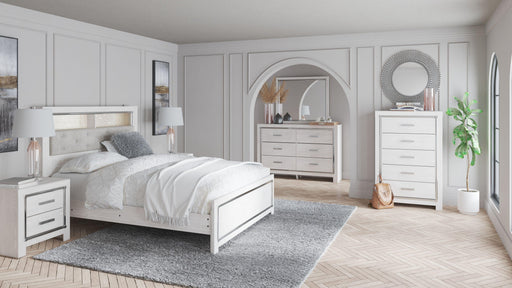 Ashley Altyra - White - 7 Pc. - Dresser, Mirror, Queen Panel Bookcase Bed, 2 Nightstands