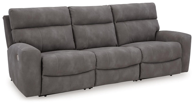 Ashley Next-gen Durapella - Slate - 3-Piece Power Reclining Sectional Sofa