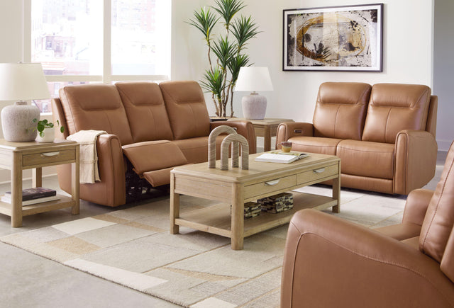 Ashley Tryanny - Butterscotch - 3 Pc. - Power Reclining Sofa, Power Reclining Loveseat, Power Recliner