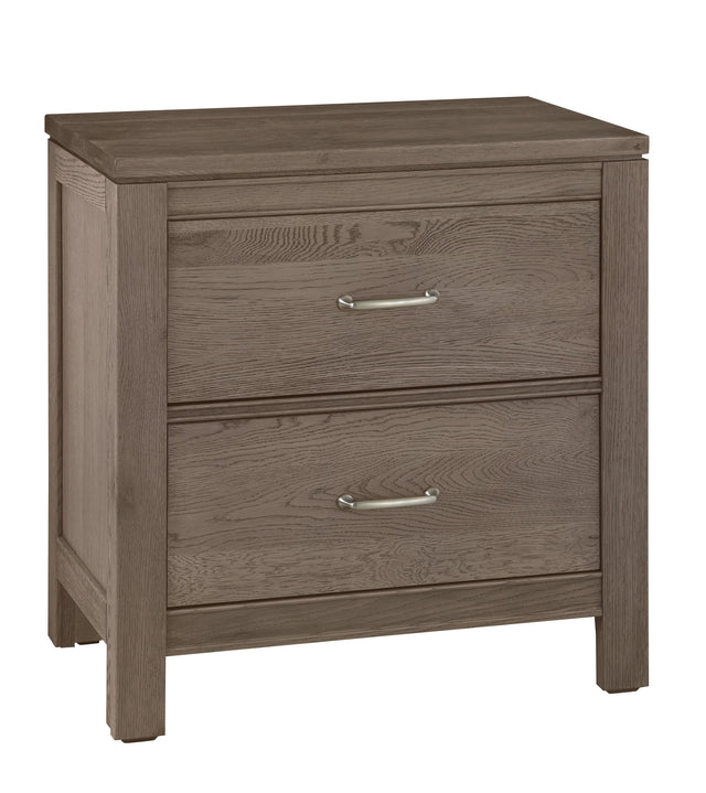 Vaughan-Bassett Tide & Timber - Nightstand - 2 Drawers - Gray Oak