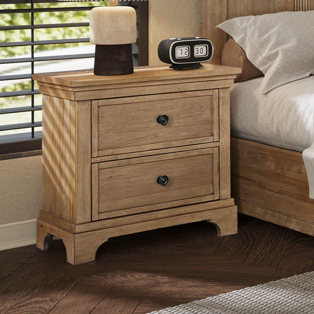 Liberty Furniture Haven Hills - Nightstand With Charging Station - Camel Beige