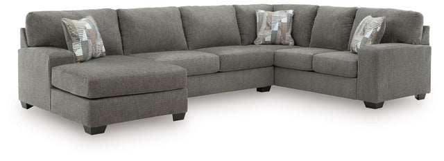 Ashley Clarington - 3-Piece Sectional With LAF Chaise And RAF Sofa - Greystone