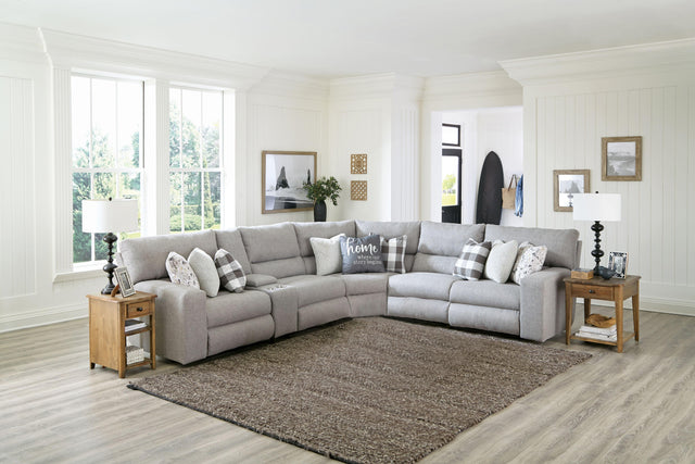 Catnapper Rockport - 6 Piece Reclining Sectional With 3 Lay-Flat Reclining Seats