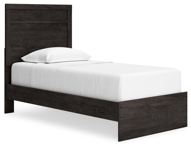 Ashley Belachime - Black - Twin Panel Bed