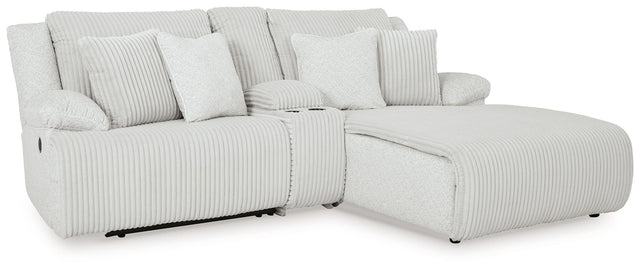 Ashley Top Tier - Alloy - 3-Piece Reclining Sectional Sofa With Raf Chaise