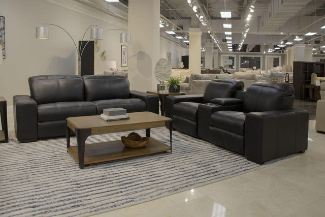 Catnapper Ferrara - Power Adjustable Headrest Power Recliner Sofa With Zero Gravity - Black