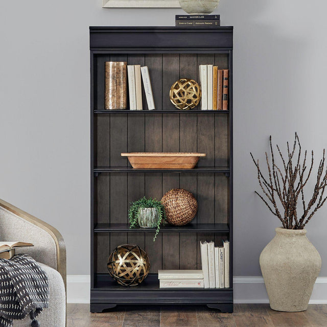 Liberty Furniture Meritage - 60" Bookcase (RTA) - Black