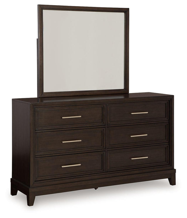 Ashley Neymorton - Dark Grayish Brown - Dresser And Mirror