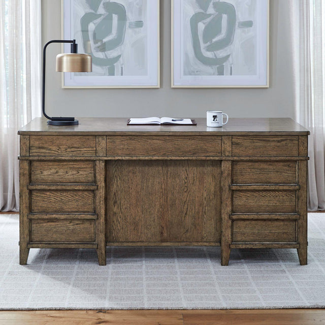 Liberty Furniture Carolina Park - Jr Executive Desk - Brown