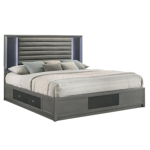 New Classic Furniture Nocturne - 6/6 Eastern King Bed - Slate