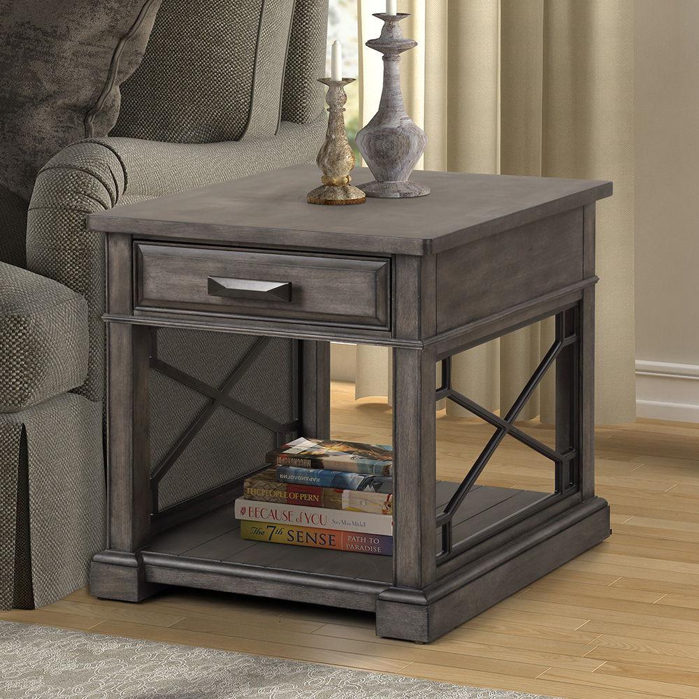 Parker House Sundance End Table Smokey Grey – FurnitureDepotOhio