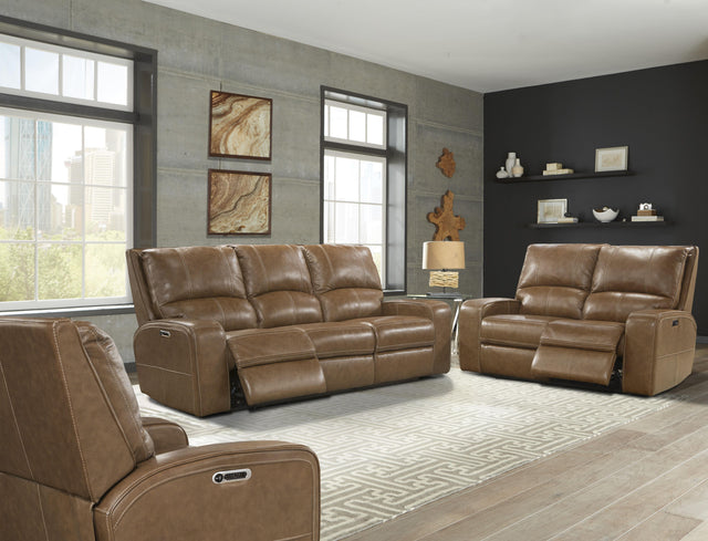 Parker House Swift - Power Reclining Sofa Loveseat And Recliner - Bourbon