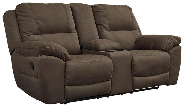 Ashley Next-Gen Gaucho DBL Rec Loveseat w/Console - Espresso