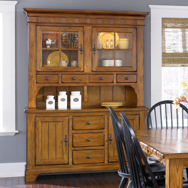 Liberty Furniture Treasures - Hutch & Buffet - Light Brown