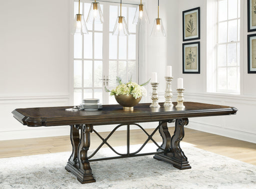 Ashley Maylee - Dark Brown - Dining Extension Table