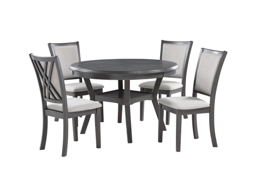New Classic Furniture Amy - 5 Piece Dining Set - Gray