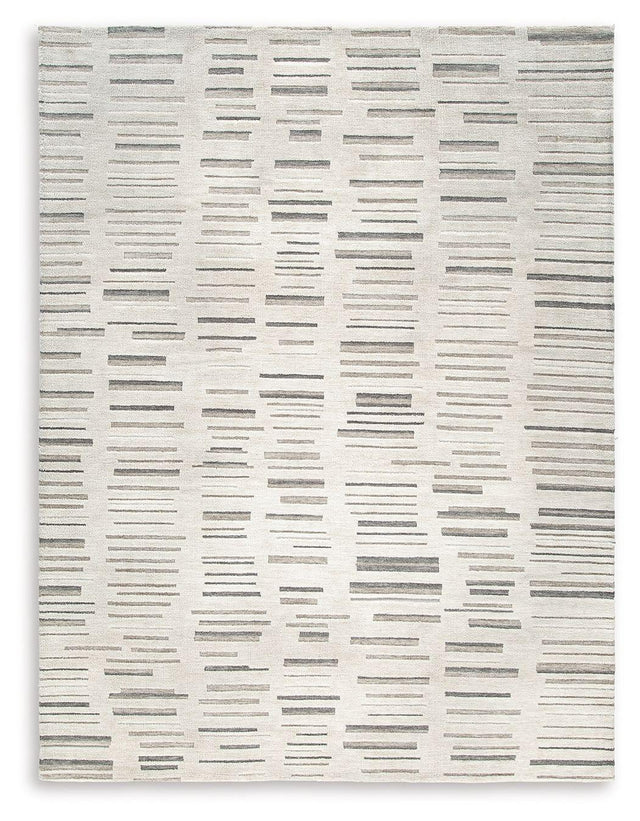 Ashley Leesdale Large Rug - Ivory/Brown/Black