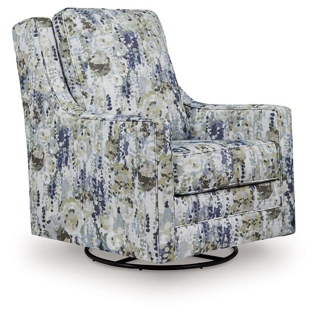 Ashley Dustinford Swivel Glider Accent Chair - Multi