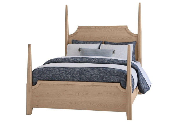 Vaughan-Bassett Tide & Timber - Queen - Pencil Post Bed - Clear Oak
