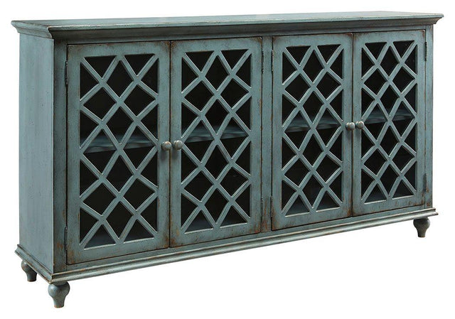 Ashley Mirimyn Accent Cabinet - Antique Teal