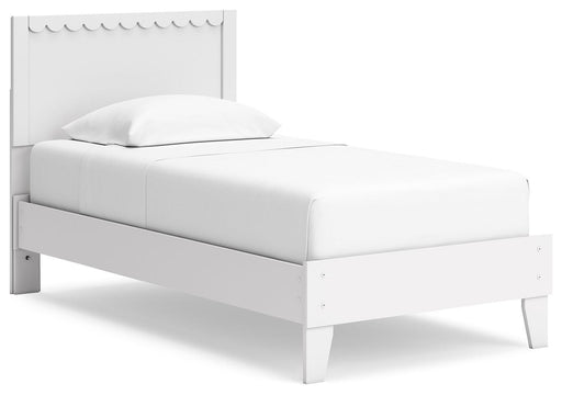 Ashley Hallityn - White - Twin Panel Platform Bed