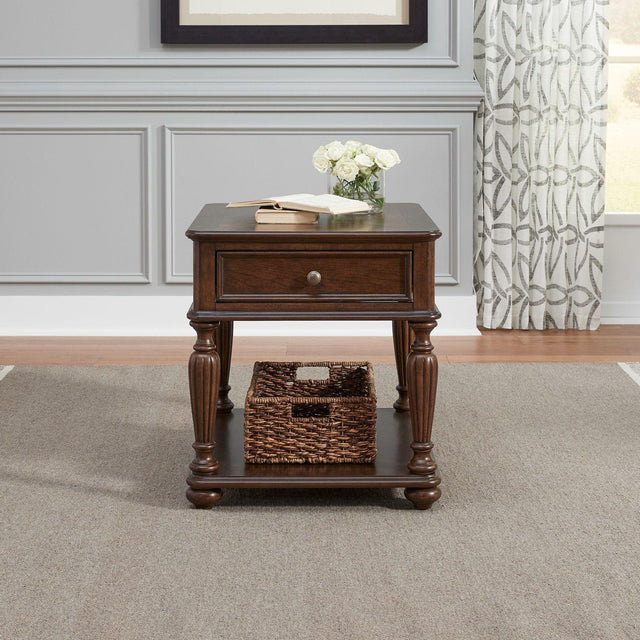 Liberty Furniture Allington - Rectangular End Table - Brown