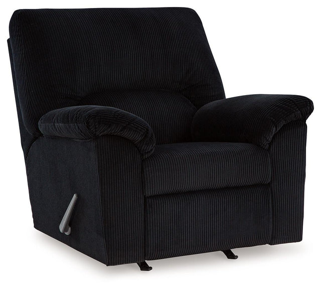 Ashley SimpleJoy Rocker Recliner - Onyx