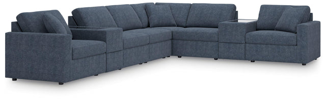 Ashley Modmax - Ink - 8-Piece Sectional With 2 Storage Consoles