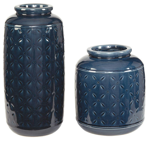Ashley Marenda Vase Set (2/CN) - Navy Blue
