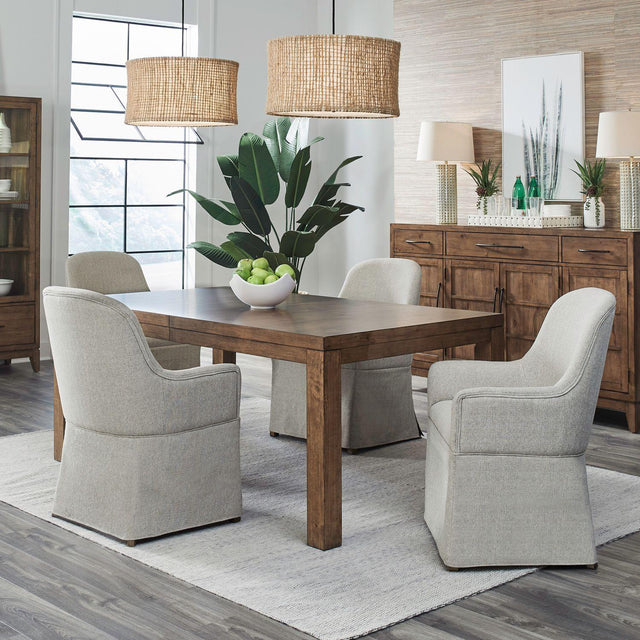 Liberty Furniture Shaker Lakes - 5 Piece Rectangular Table Set - Harvest Brown