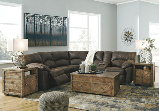 Ashley Tambo - Canyon - Right Arm Facing Loveseat With Console 2 Pc Sectional