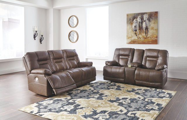 Ashley Wurstrow - Umber - 2 Pc. - Power Sofa, Loveseat