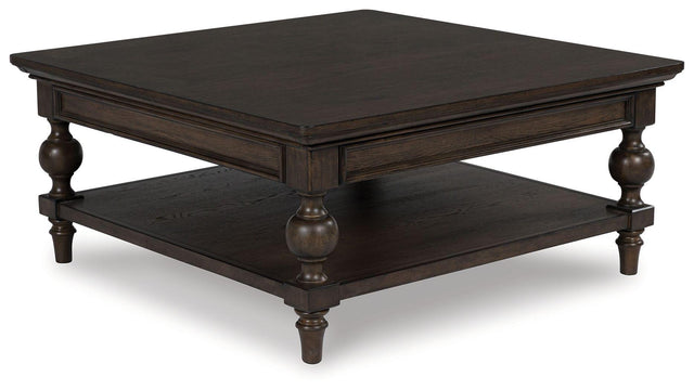 Ashley Veramond Square Cocktail Table - Dark Brown