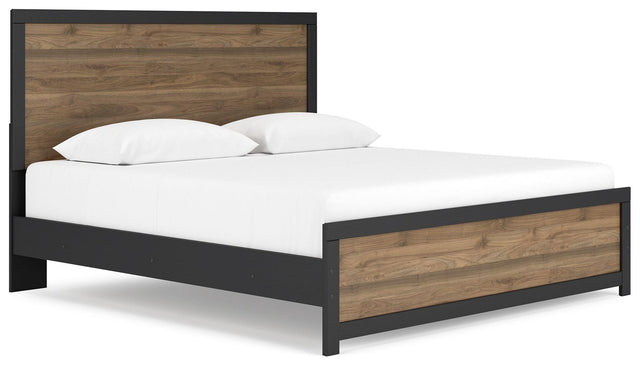 Ashley Vertani - Black - King Panel Bed