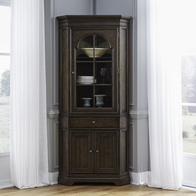 Liberty Furniture Arden Road - Corner Cabinet - Satin Cherry