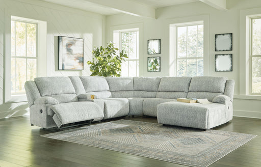 Ashley Mcclelland - Gray - Right Arm Facing Press Back Chaise 6 Pc Sectional