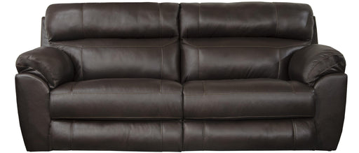 Catnapper Costa - Lay Flat Reclining Sofa (88") - Chocolate - 42.5"