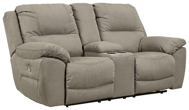 Ashley Next-Gen Gaucho DBL REC PWR Loveseat w/Console - Putty