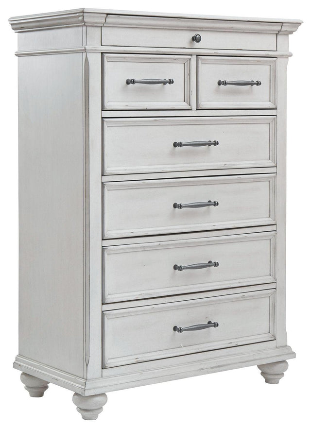 Ashley Kanwyn Chest - Whitewash