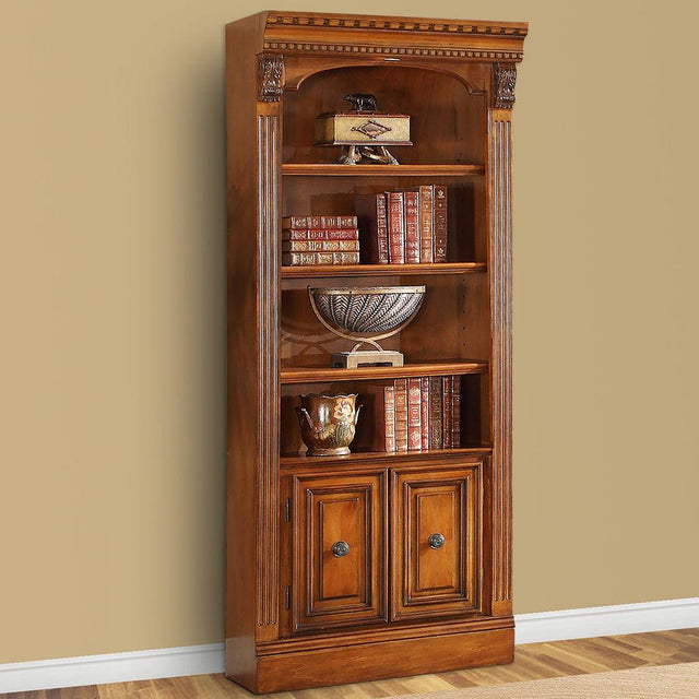 Parker House Huntington - Open Top Bookcase - Antique Vintage Pecan