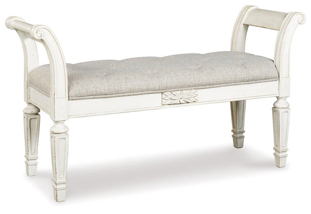 Ashley Realyn Accent Bench - Antique White